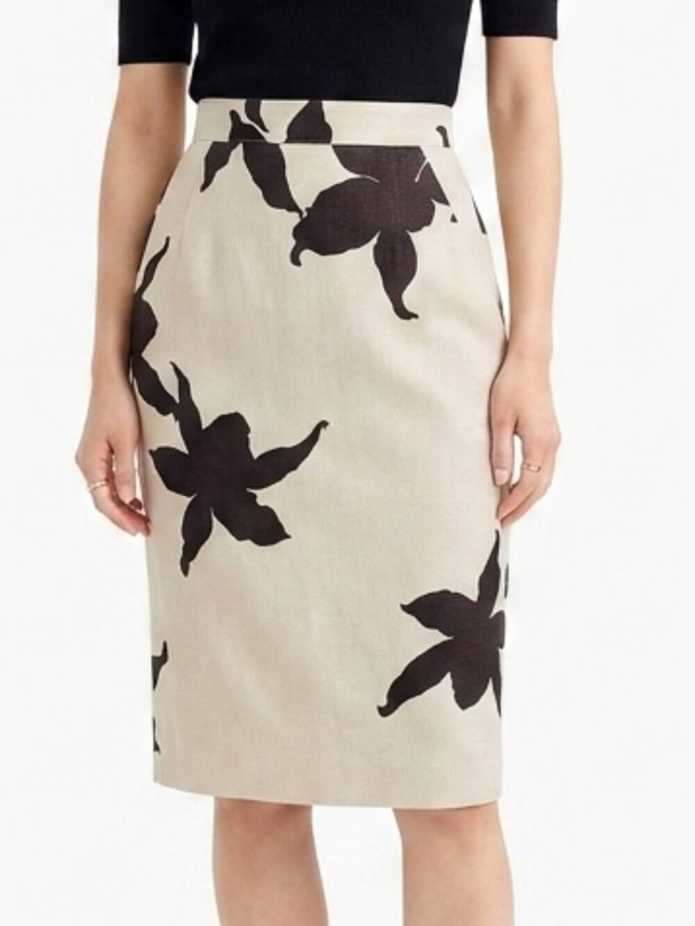 Gianfranco Ferre 2 Tone Floral Pencil Skirt- Sz. 4 (40IT)